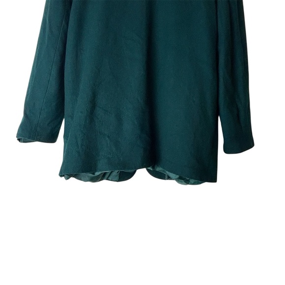 Wool Jacket Danielle Paige Oversize Dark Green Oversize Blazer Size 12 Women's - Picture 4 of 8